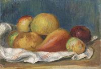 Renoir Pierre Auguste Nature Morte Aux Pommes Et A Poire Ca. 1889 canvas print