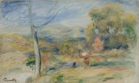 Renoir Pierre Auguste Paysage Pres De Cagnes Ca. 1910 canvas print