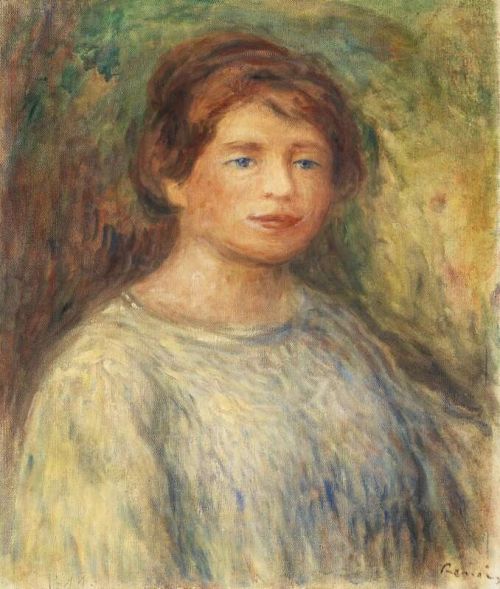 Renoir Pierre Auguste Portrait De Femme 1911 canvas print