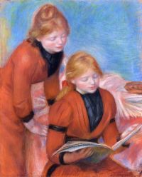 Renoir Pierre Auguste Reading Ca. 1889 canvas print