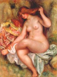 Renoir Pierre Auguste Seated Bather 1903 06 canvas print