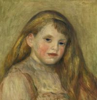 Renoir Pierre Auguste Tete De Jeune Fille Ca. 1901 canvas print