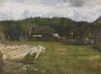 Repin Ilya Efimovich Forest Clearing Near Chuguev Ukraine 1894