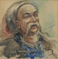 Repin Ilya Efimovich Portrait Of A Zaporozhian Cossack 1880 91 canvas print