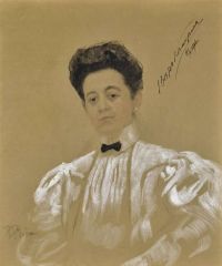 Repin Ilya Efimovich Portrait Of Countess Vera Kankrina 1906