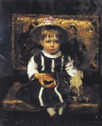 Repin Ilya Efimovich Porträt von Vera Ilyinichna Repina als Kind