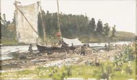 Repin Ilya Efimovich River canvas print