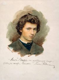 Repin Ilya Efimovich Self Portrait 1866 canvas print