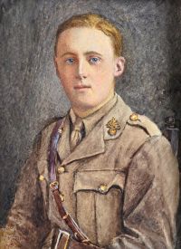 Rheam Henry Meynell Portrait Of Subaltern Bird Royal Engineers 1910