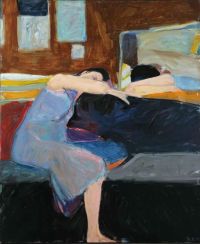 Richard Diebenkorn mujer dormida 1961