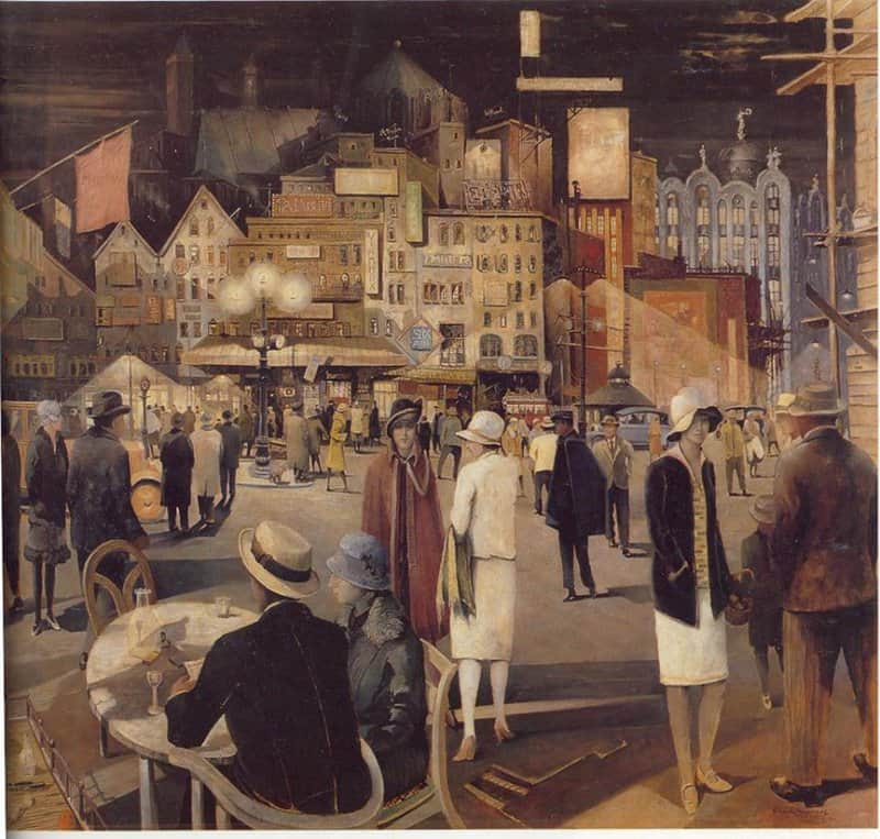 Richard Gessner Paris La Nuit 1927-28 canvas print