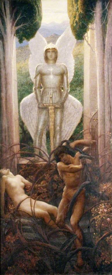 Richmond William Blake Adam And Eve Expelled From Eden Ca. 1876 canvas print