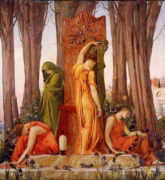 Richmond William Blake Electra At The Tomb Of Agamemnon 1874 canvas print