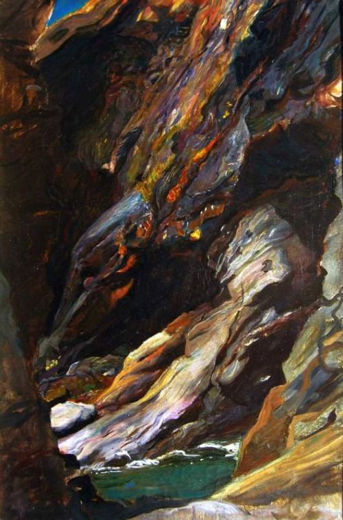 Richmond William Blake Rocks At Tintagel canvas print