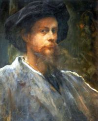 Richmond William Blake Self Portrait With Felt Hat canvas print