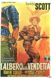 Stampa su tela Poster del film Ride Lonesome 1959 Italia