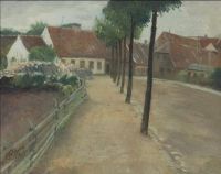 Ring Laurits Andersen A Village Street 1905 canvas print