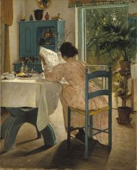 Ring Laurits Andersen At Breakfast canvas print