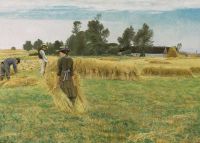 Ring Laurits Andersen Harvest Time Ladyegnen 1892 canvas print