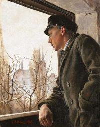 Ring Laurits Andersen Ole Ring Looks Over Roskilde canvas print