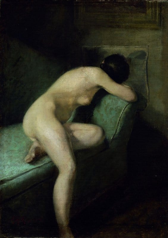 Ring Laurits Andersen Study Of Reclining Womanstudy Of Reclining Woman canvas print