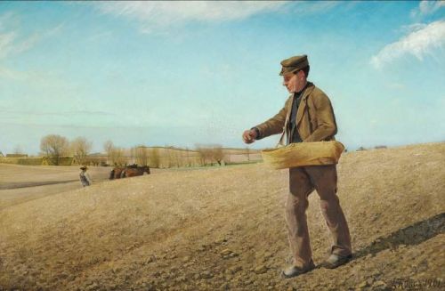 Ring Laurits Andersen The Sower. Frederiksv Rk canvas print
