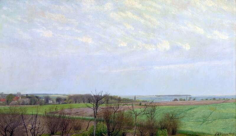 Ring Laurits Andersen View Of Roskilde Fjord Early Spring 1903 canvas print