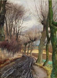 Ring Laurits Andersen Willows By Hoje Taastrup Village Denmark 1908