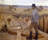 Ring Laurits Andersen Workers At A Water Pipe At Sonderso
