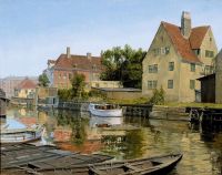 Ring Ole Canal View At Wilders Square canvas print