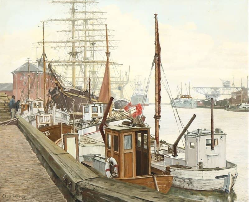 Ring Ole From The Harbour In Koege South Of Copenhagen canvas print