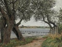 Ring Ole K Llingehaven Garden By Roskilde Fiord canvas print