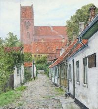 Ring Ole St. Peter S Church Seen From Bredstr De In N Stved canvas print