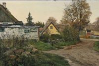 Ring Ole View From A Danish Village canvas print
