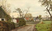 Ring Ole View From A Village 1942 canvas print