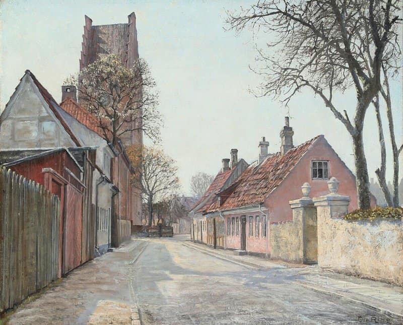Ring Ole View From Kirkestr De In Koge 1952 canvas print