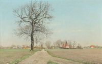 Ring Ole View From Mindemagle Near Ringsted 1947 canvas print