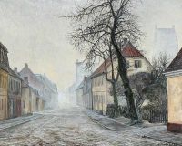Ring Ole View From Norregade In Koge Denmark 1931 canvas print