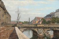 Ring Ole View From The Marble Bridge In Copenhagen 1948 canvas print