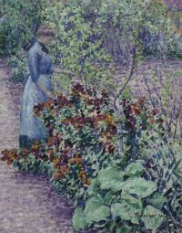 Ritman Louis Garden In Giverny 1914 canvas print