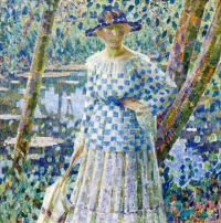 Ritman Louis Girl In The Garden 1918 canvas print