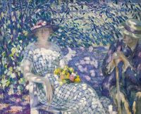 Ritman Louis Man And Woman In A Garden canvas print
