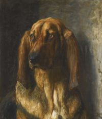 Riviere Briton Sir Lancelot A Bloodhound 1888 canvas print