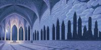 Rob Gonsalves Cathedral Of Commerce canvas print