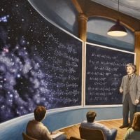 Rob Gonsalves Chalkboard Universe
