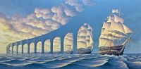 طبعة قماشية من روب غونسالفيس The Sunset Sails