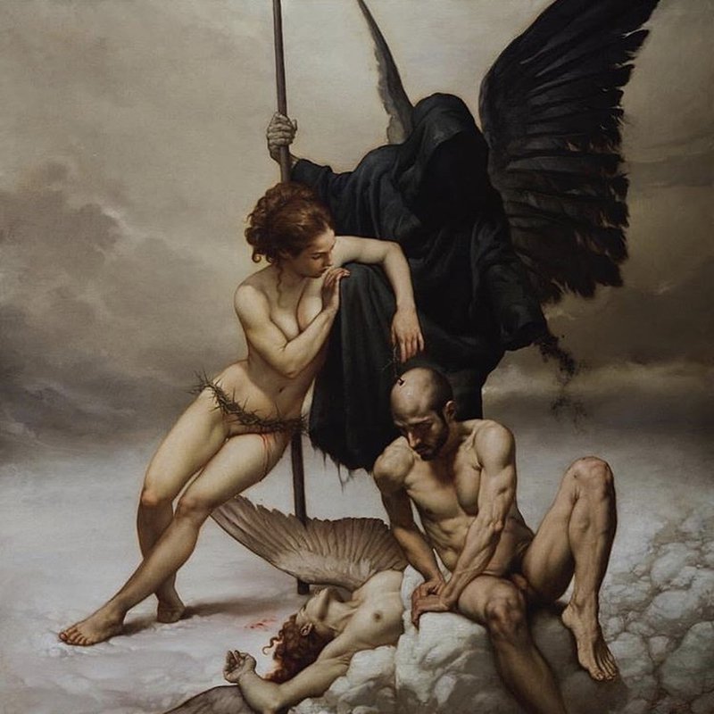 The angel of death painting