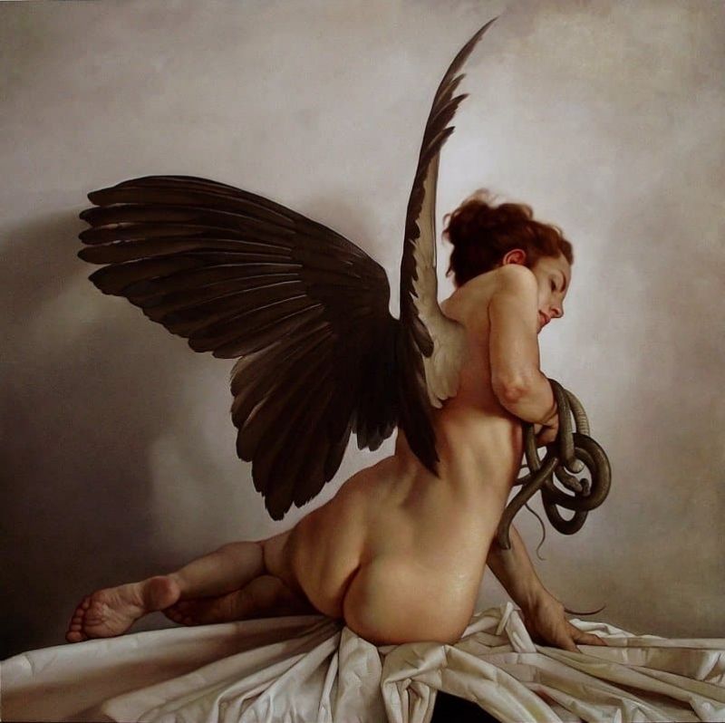 Roberto Ferri Liberaci Dal Male - Deliver Us From Evil canvas print