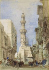 Roberts David Bullack Bulaq Cairo 1838 canvas print