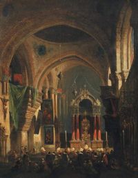 Roberts David Cathedral Of Angouleme 1859 canvas print